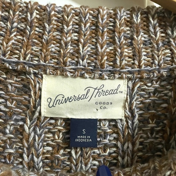 Universal Thread Chunky Cable Knit Cotton Blend Sweater Size S - Picture 3 of 4